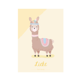 A3 naamposter - 'Boho' Lama