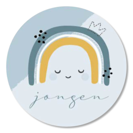 Stickers 10 x  'Geboorte' Jongen 50mm