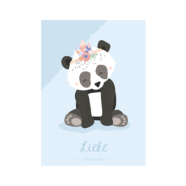A3 naamposter - 'Boho' Panda