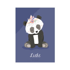 A3 naamposter - 'Boho' Panda