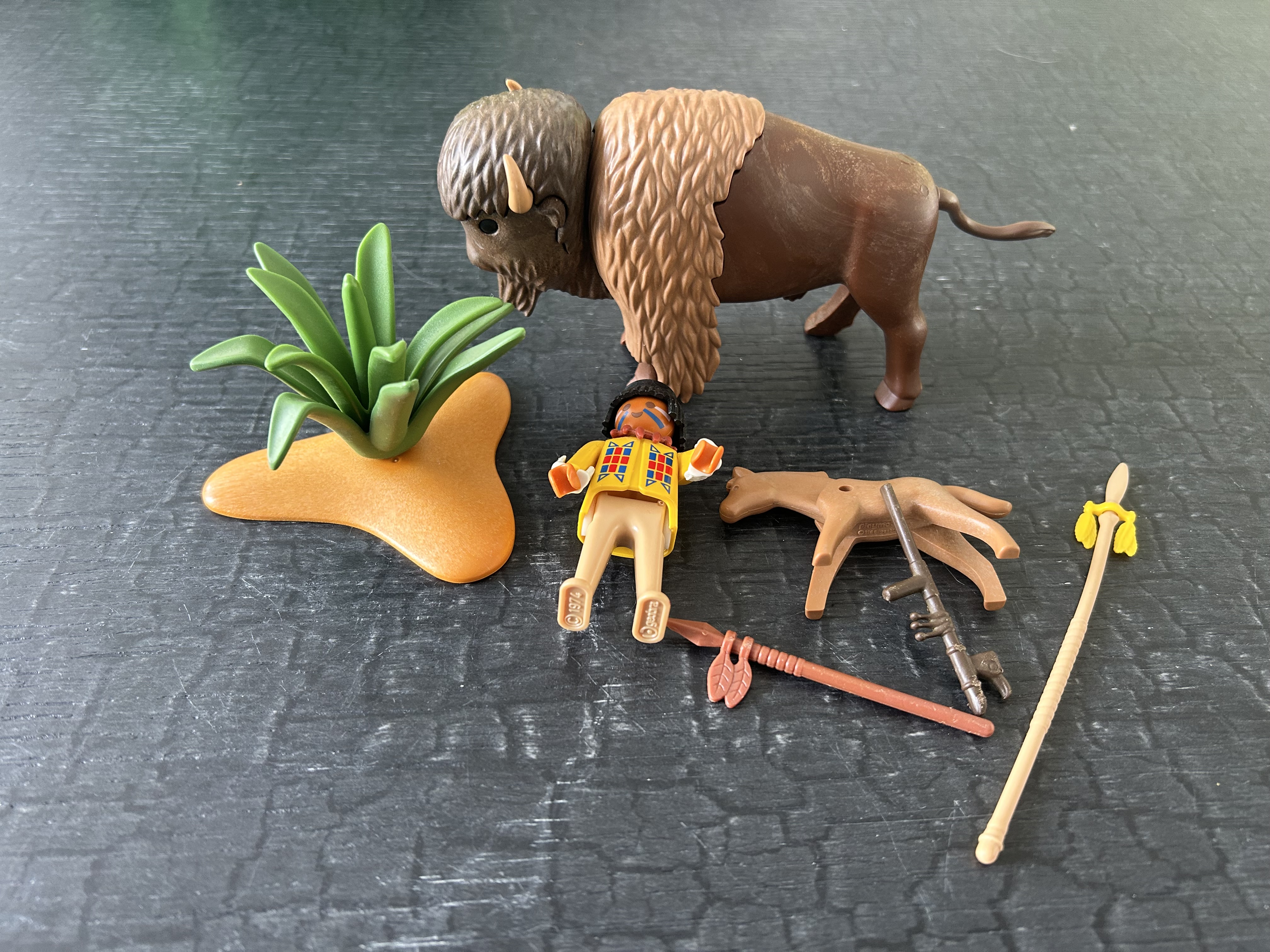 Playmobil bizon met indiaan