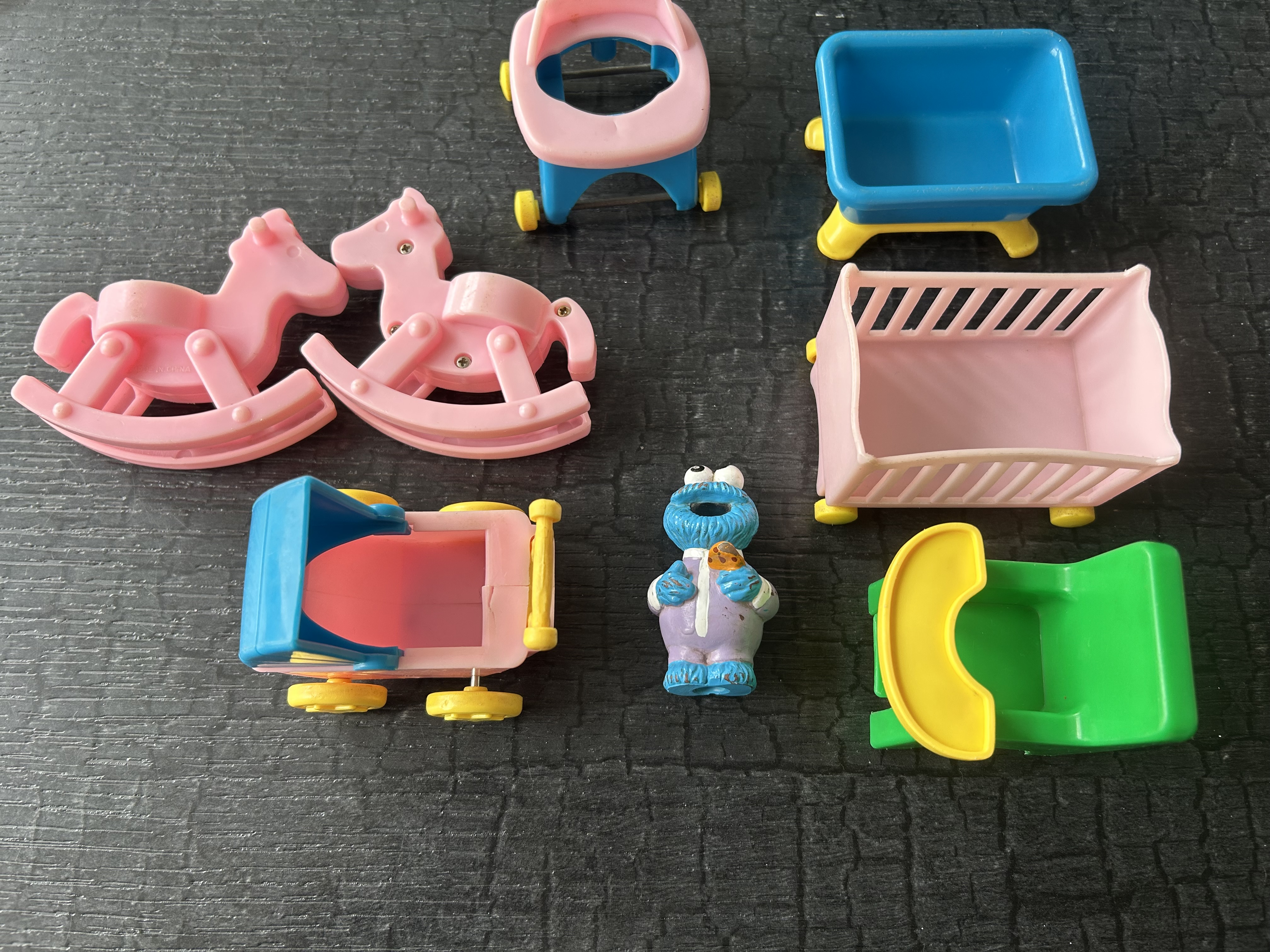 Vintage Tyco meubel voor sesamstraat huis