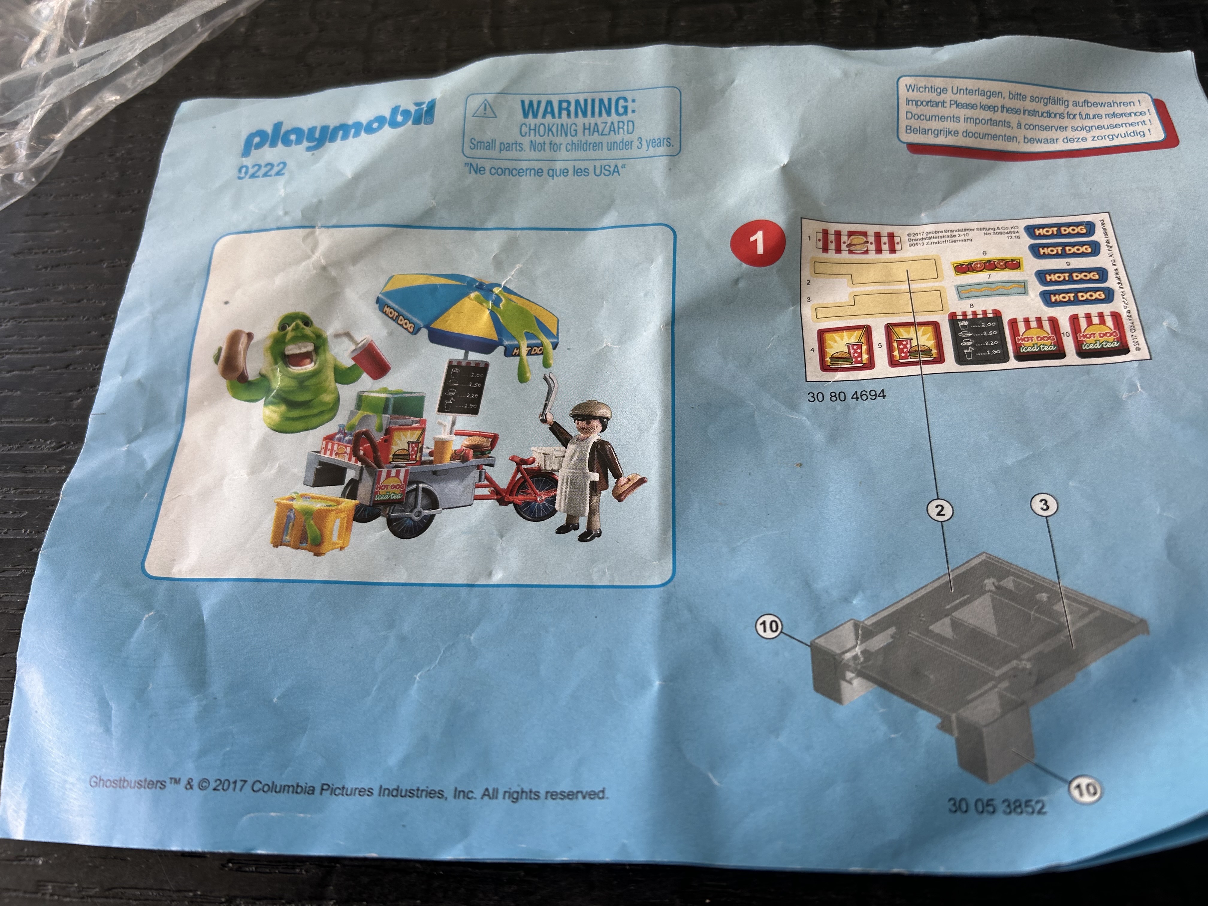 Playmobil Ghostbusters Slimer met hotdog stand