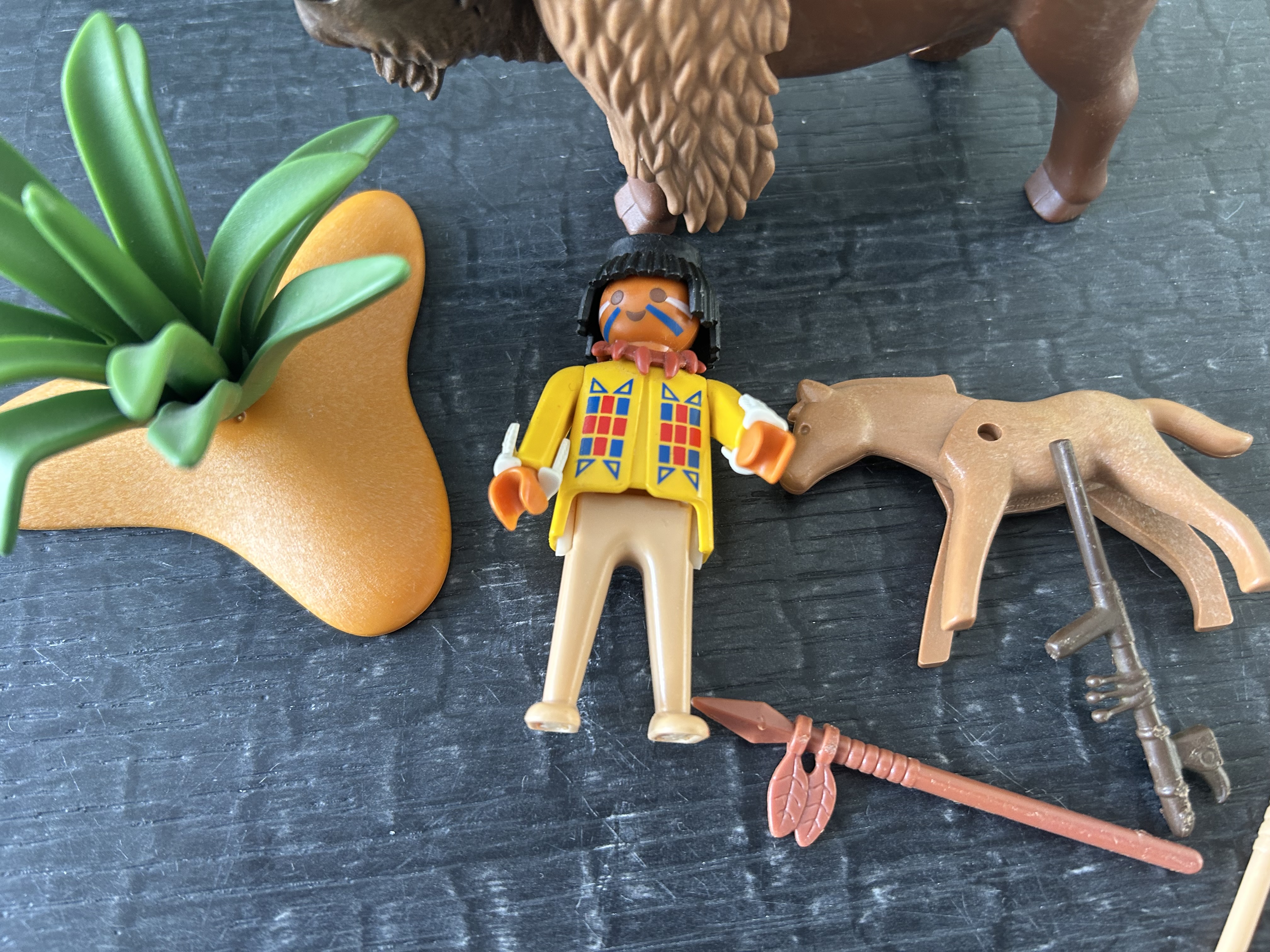 Playmobil bizon met indiaan