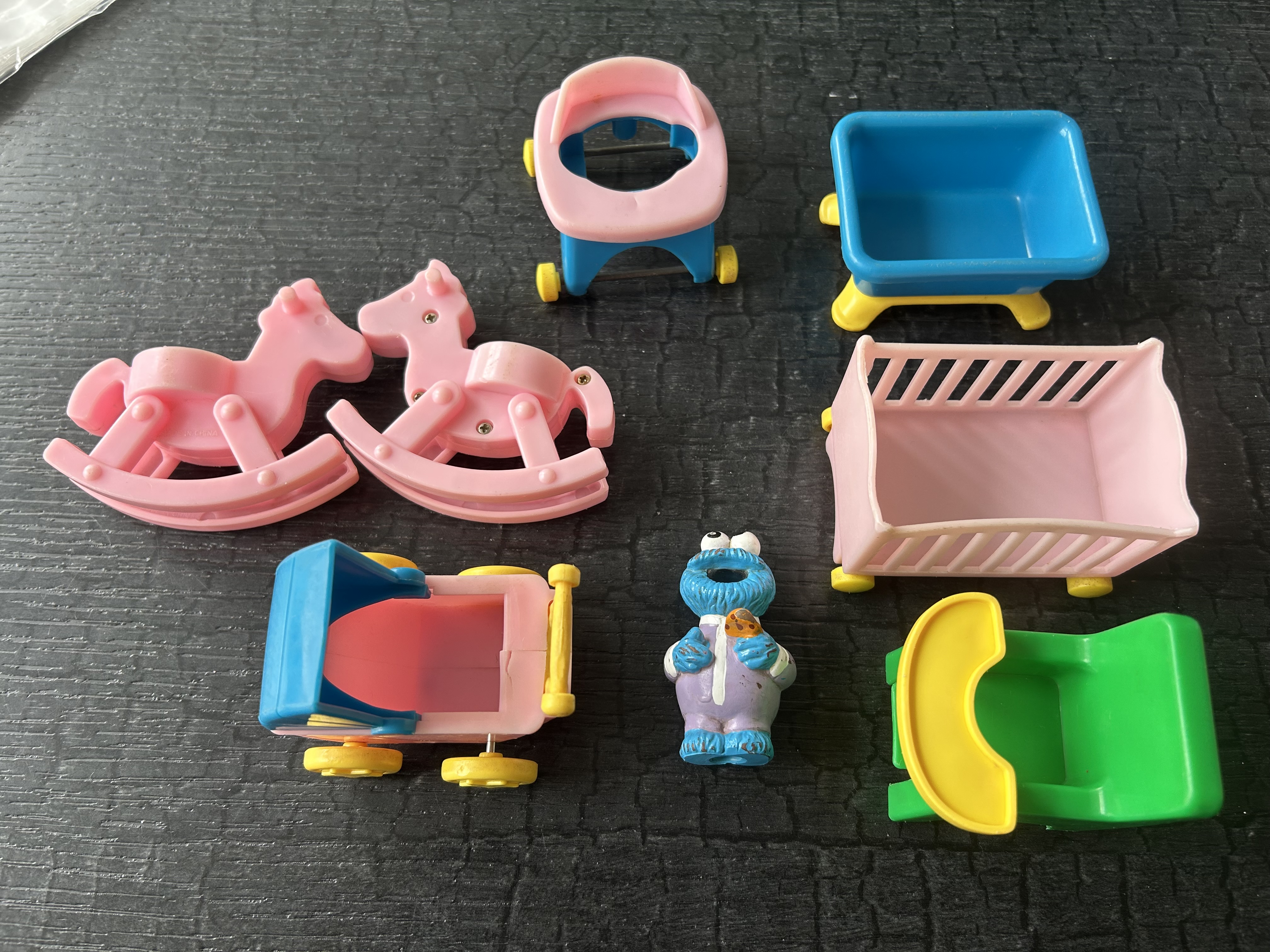 Vintage Tyco meubel voor sesamstraat huis