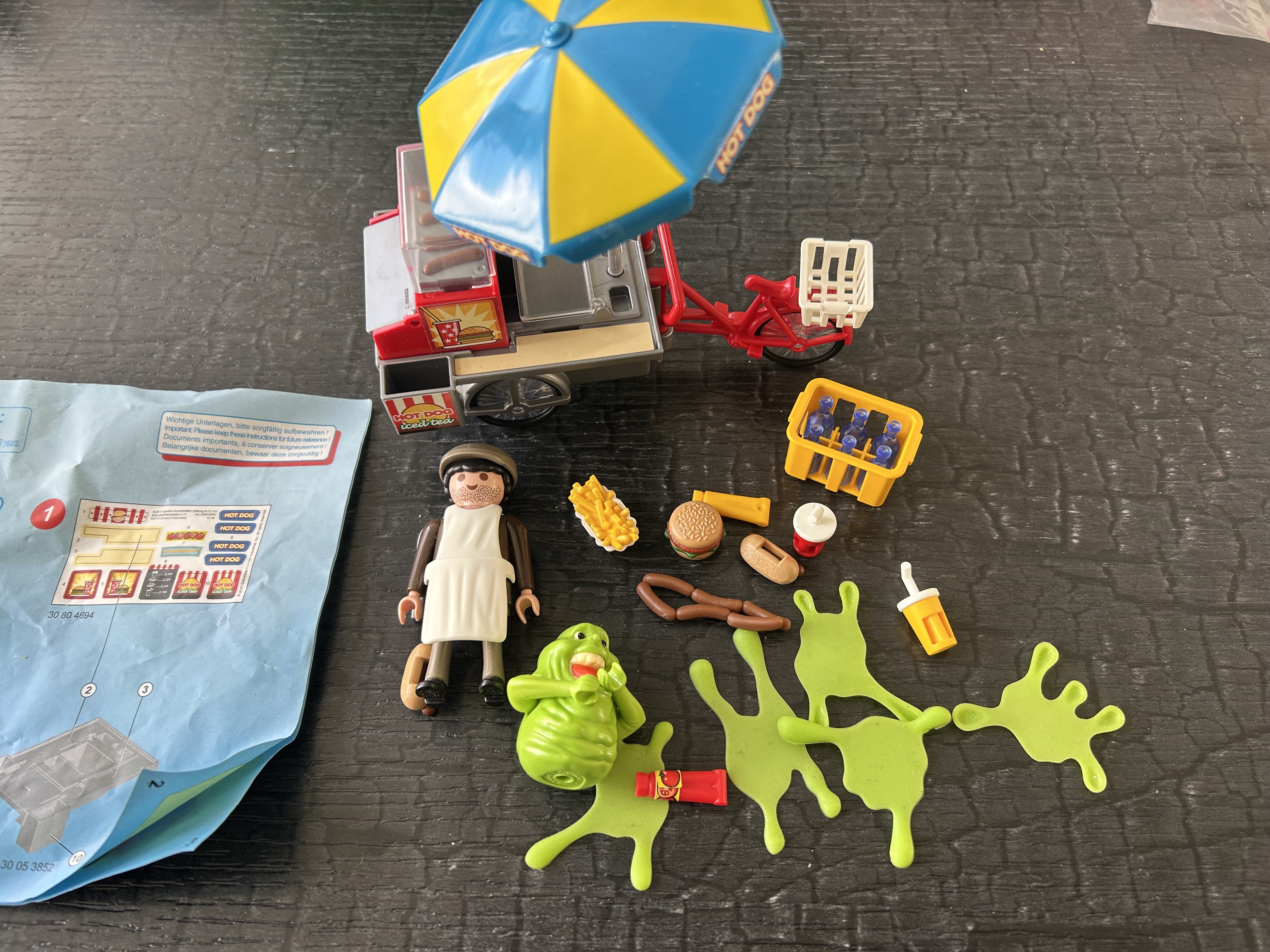 Playmobil Ghostbusters Slimer met hotdog stand