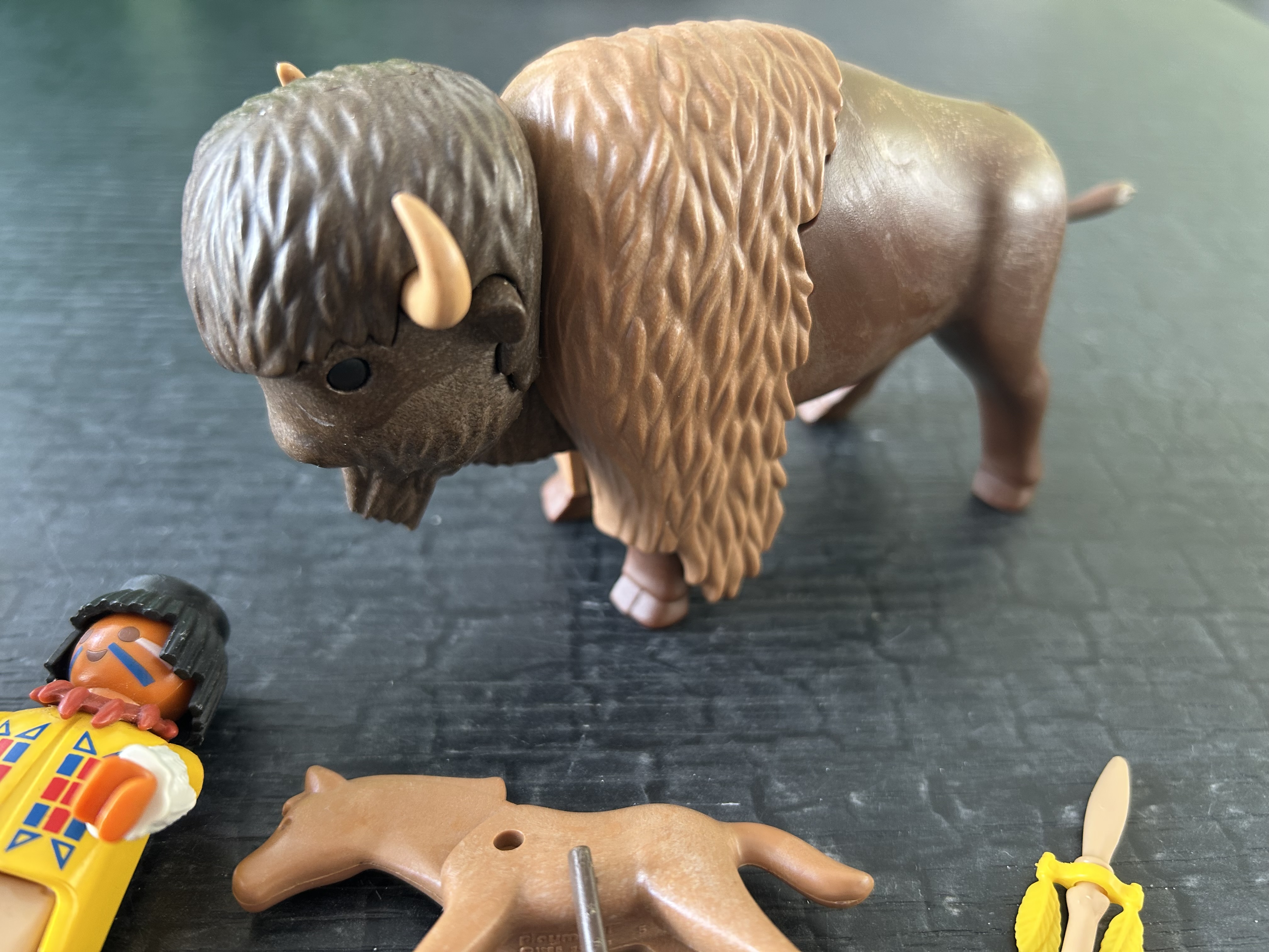 Playmobil bizon met indiaan