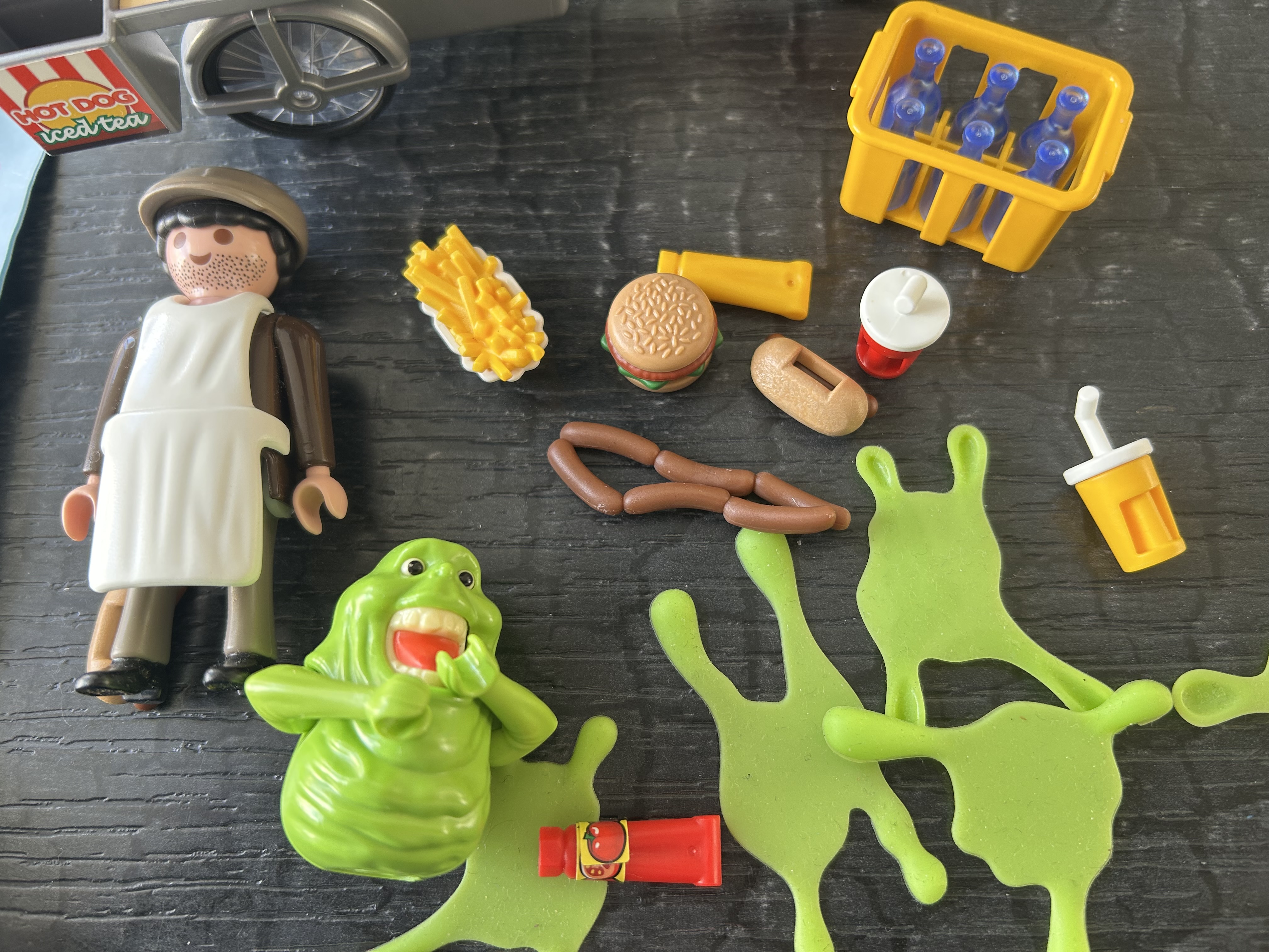 Playmobil Ghostbusters Slimer met hotdog stand