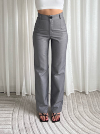 STRAIGHT LEG PANTALON GREY