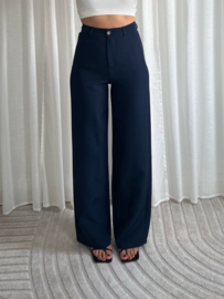 WIDE LEG TROUSERS BLUE