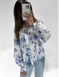 EVELYN BLOUSE BLUE