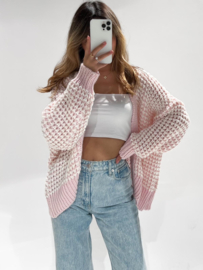 ELSIE KNIT CARDIGAN PINK