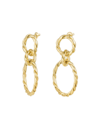 EARRINGS TWIST GOLD