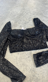 FLO TOP BLACK GLITTER