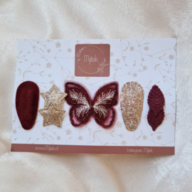 Cadeauset - Winered & Gold