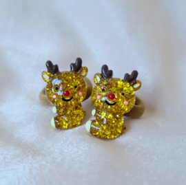 Reindeer - Gold Glitter