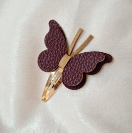Vlinder Clip - Bordeaux