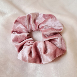 Velvet Scrunchie  -  Pink