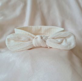 Haarbandje Soft Knit  Breed - Creme