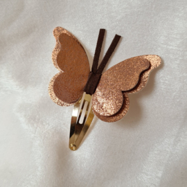 Vlinder Clip - Bronze