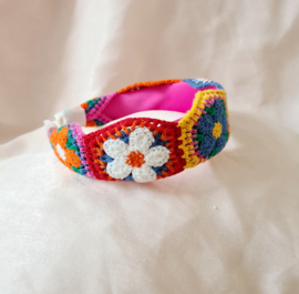 Haarband Flowerpower - Vibrant Pink