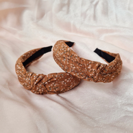 Haarband Knot - Ditsy Brown