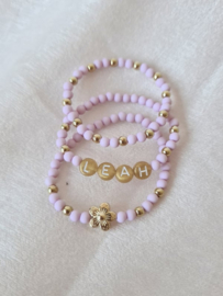 Schoencadeautje  - Armbandje Lilac
