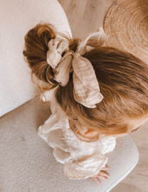 Mousseline Scrunchie Beige