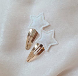 Sparkly Stars - White