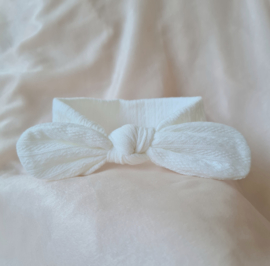 Haarbandje Soft Knit Breed - Wit