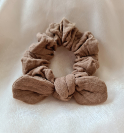 Mousseline  Scrunchie Brown