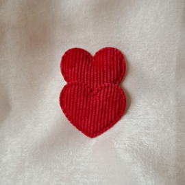 Rib Heart Double - Red