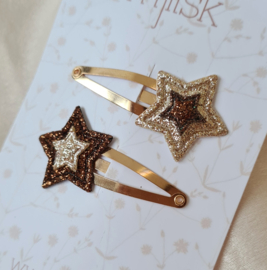 Double Stars - Brown/Gold