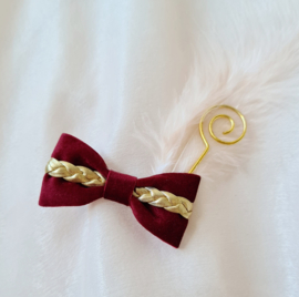 Sinterklaas Strik Deluxe - Velvet Red