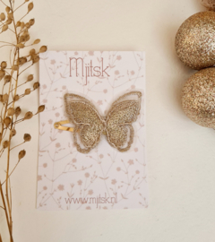 Sparkly Butterfly ' Champagne-lightgoldtone