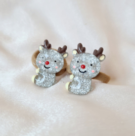 Reindeer - Silver Glitter
