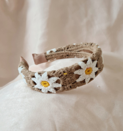 Haarband Flowerpower - Daisy Khaki