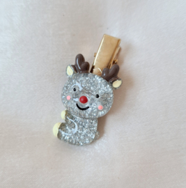 Glitter Reindeer - Silver