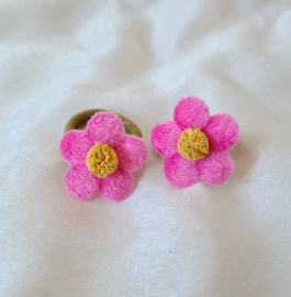Fluffy Flower - Fuchsia