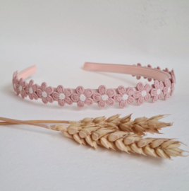 Diadeem Cute Flowers Pink