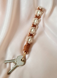 Sleutelhanger Macrame Daisy