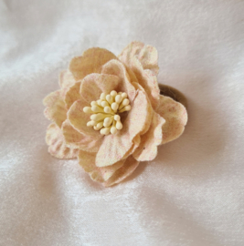 Elastiekje Cotton Flower - Vanille
