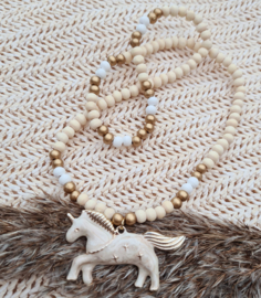 Kinderketting Unicorn Nude Gold