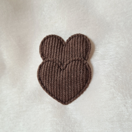 Rib Heart Double - Brown