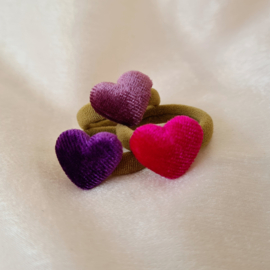 Elastiekjes Mini Hearts - Purple Trio