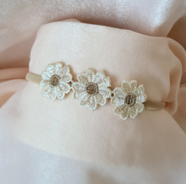 Haarbandje Flowers - Ivory