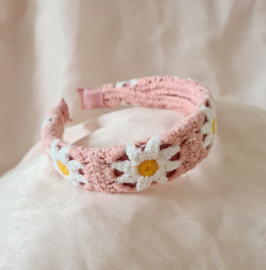 Haarband Flowerpower - Daisy Pink