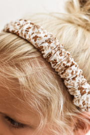 Haarband Ruffle 'Flowers Neutral'