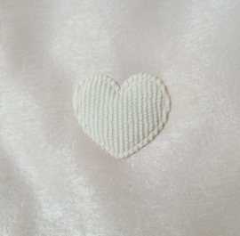Rib Heart - Ecru