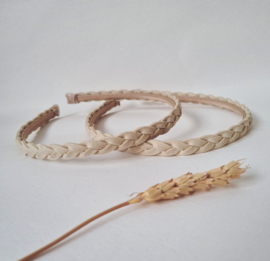 Diadeem Braided Suede- Ecru